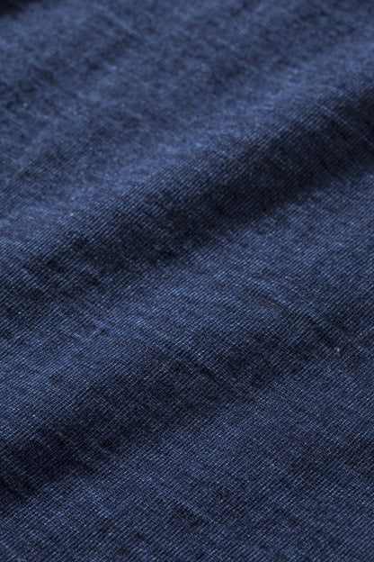 Pure Blue Japan SS-5011-D Indigo Jersey Crew Neck T-shirt - Dark Indigo