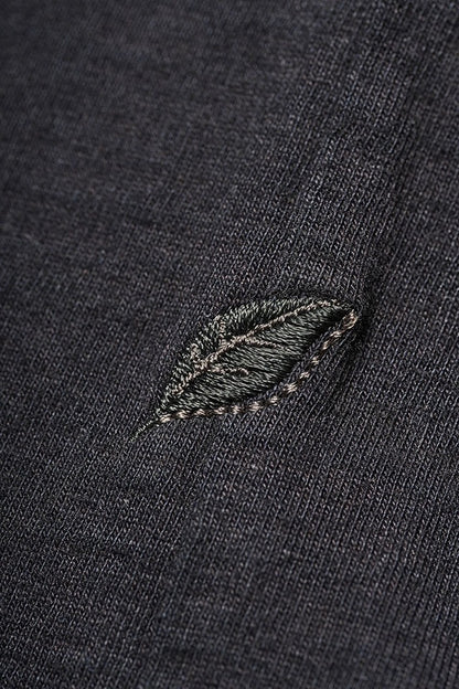 Pure Blue Japan SS-5011-IDBK Indigo Jersey Crew Neck T-shirt - Black Indigo