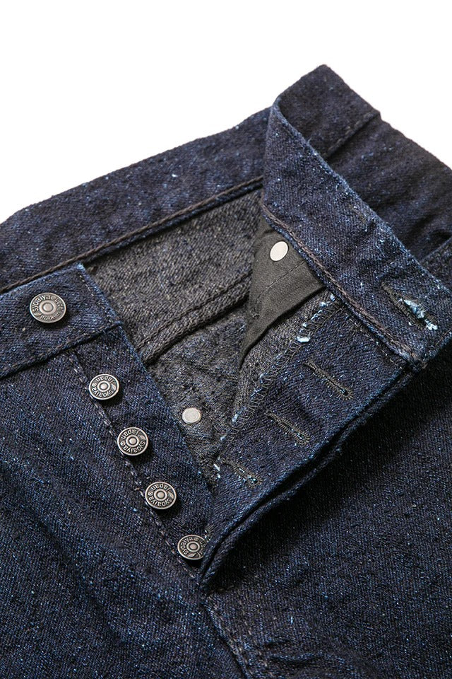 Pure Blue Japan DNP-019-IDSM Double Nep 16oz Indigo x Sumi Selvedge Jeans - Relaxed Tapered