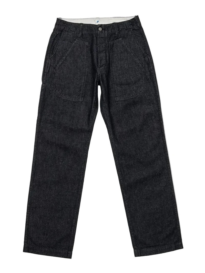 Pure Blue Japan LP-1191-D 10oz Dark Indigo Double Pocket Worker Pants