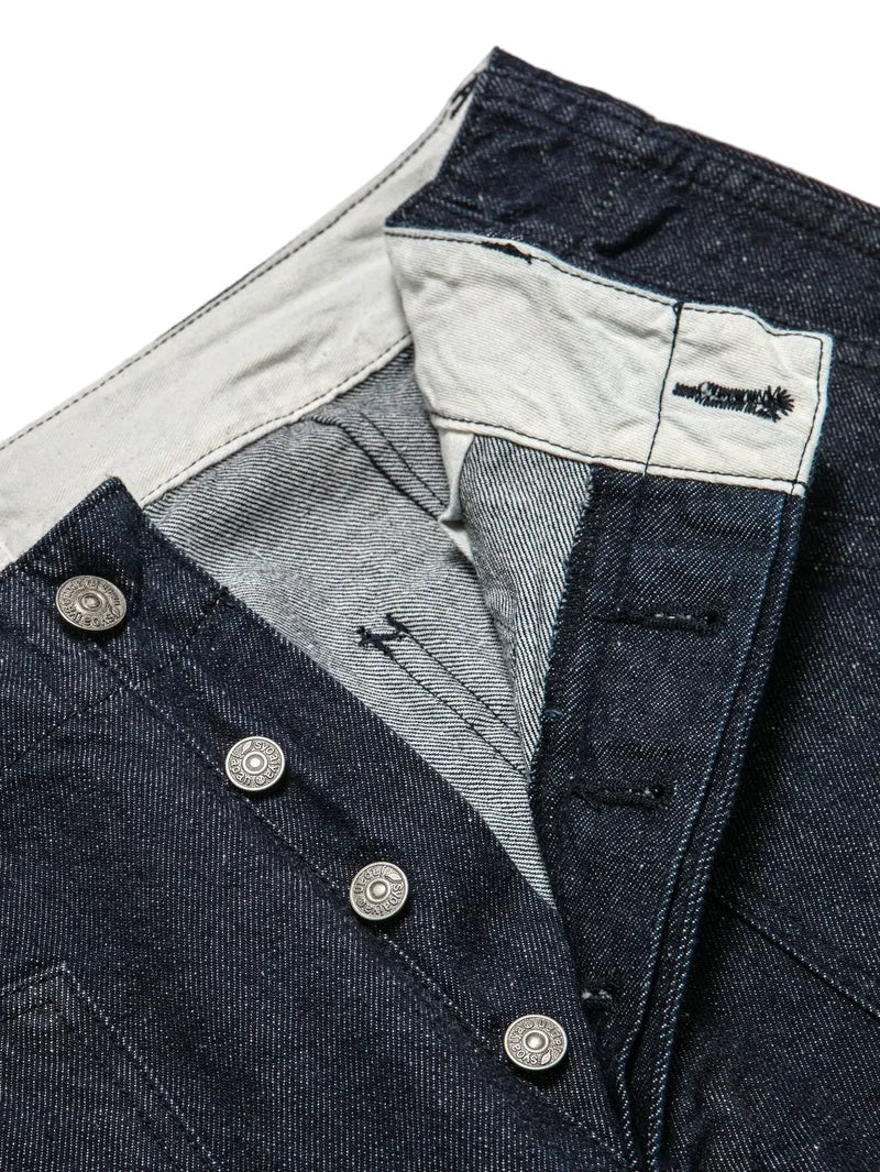 Pure Blue Japan LP-1191-D 10oz Dark Indigo Double Pocket Worker Pants