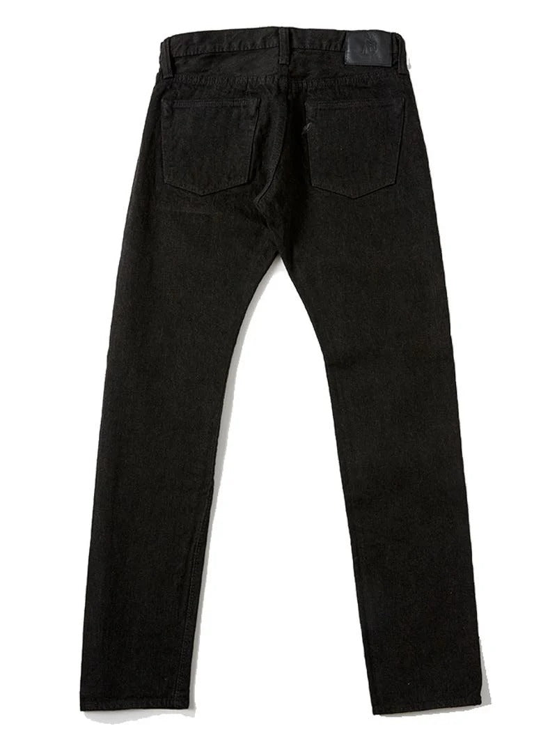 Pure Blue Japan TCD-013-BR Teacore Black x Brown "Teacore" Dyed Selvedge Jeans (Slim Tapered)