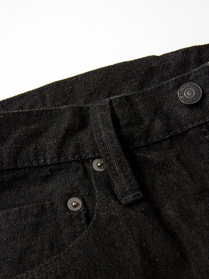 Pure Blue Japan TCD-013-BR Teacore Black x Brown "Teacore" Dyed Selvedge Jeans (Slim Tapered)