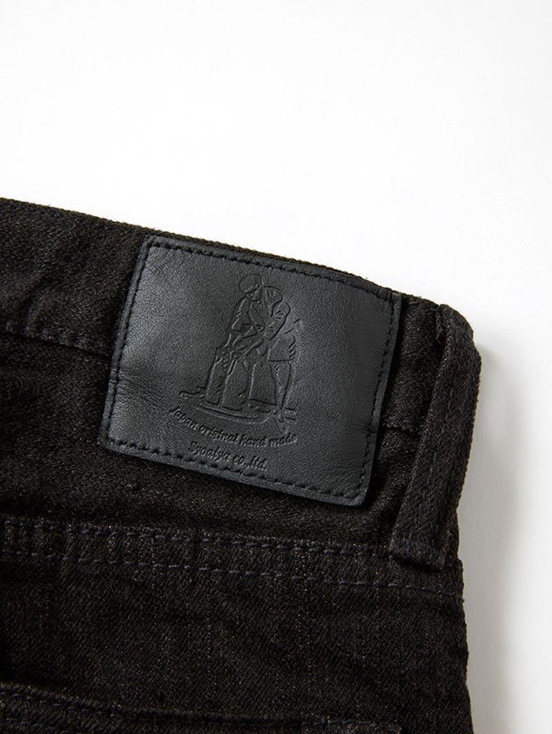 Pure Blue Japan TCD-013-BR Teacore Black x Brown "Teacore" Dyed Selvedge Jeans (Slim Tapered)