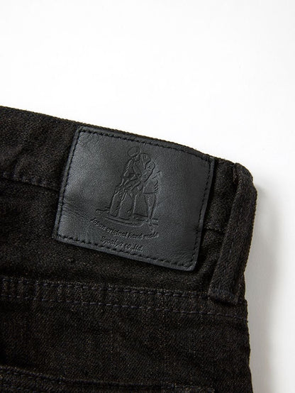 Pure Blue Japan TCD-013-BR Teacore Black x Brown "Teacore" Dyed Selvedge Jeans (Slim Tapered)