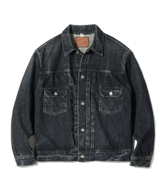 Sugar Cane SC15650H Type-2 Denim Jacket 1953 Model Black Hard Wash