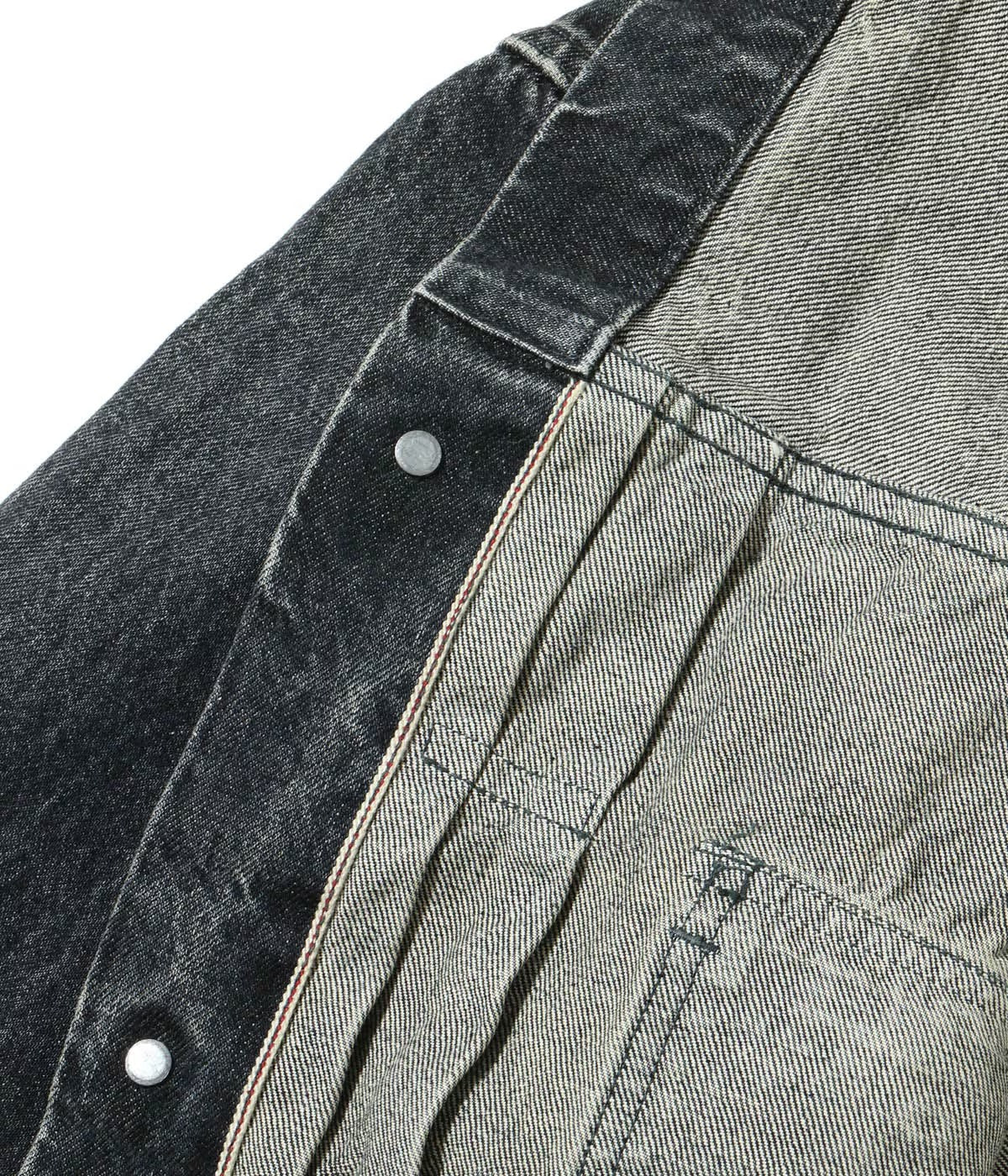 Sugar Cane SC15650H Type-2 Denim Jacket 1953 Model Black Hard Wash