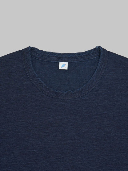 Pure Blue Japan SS-5011-D Dark Indigo Jersey Crewneck T-shirt