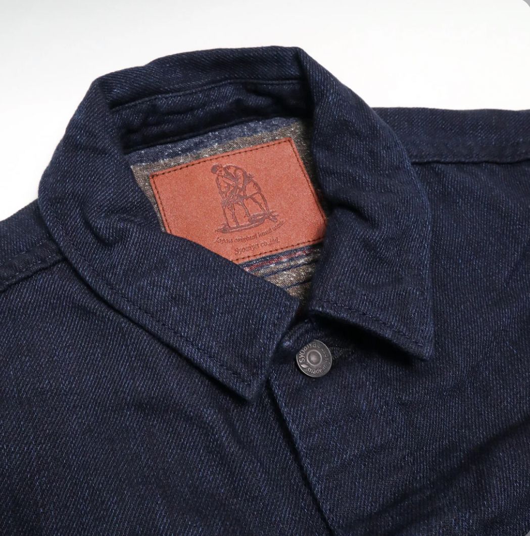Pure Blue Japan 6116 Double Face Indigo x Stripe Type 3 Jacket