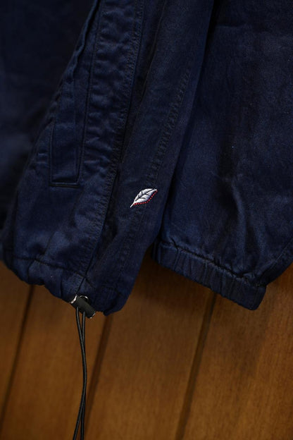 Pure Blue Japan 2228-1 Herringbone Hooded Pullover Shirt