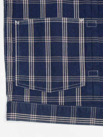 Dante II Indigo Check Jacket Blue