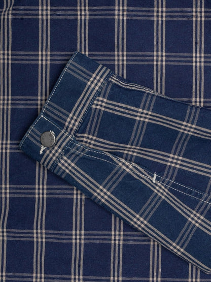 Dante II Indigo Check Jacket Blue