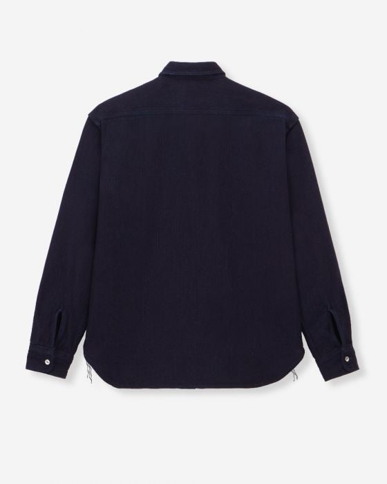 MOMOTARO MXLS1036 ID TRIPLE STITCH L/S DOBBY SHIRT - INDIGO