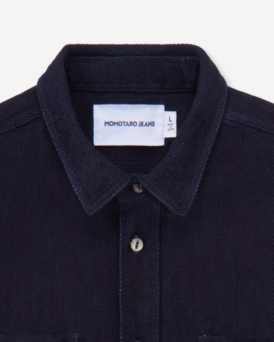 MOMOTARO MXLS1036 ID TRIPLE STITCH L/S DOBBY SHIRT - INDIGO