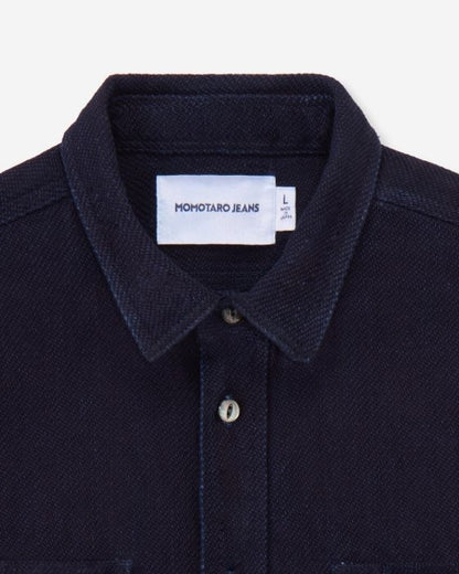 MOMOTARO MXLS1036 ID TRIPLE STITCH L/S DOBBY SHIRT - INDIGO