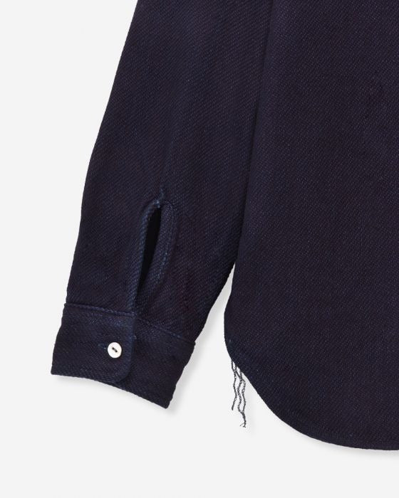 MOMOTARO MXLS1036 ID TRIPLE STITCH L/S DOBBY SHIRT - INDIGO