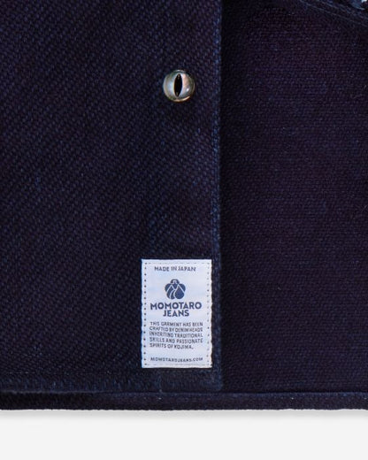 MOMOTARO MXLS1036 ID TRIPLE STITCH L/S DOBBY SHIRT - INDIGO