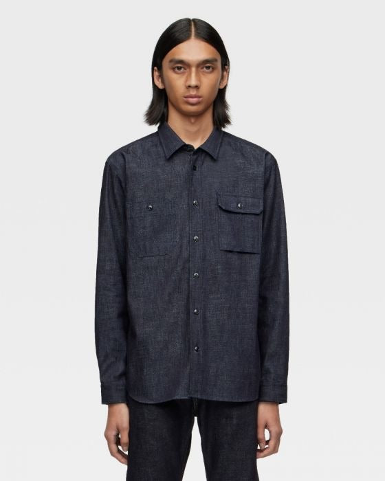MOMOTARO MALS1000 ID TRIPLE STITCH L/S DENIM SHIRT