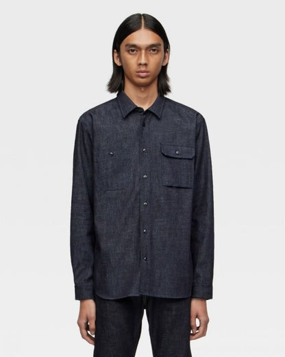 MOMOTARO MALS1000 ID TRIPLE STITCH L/S DENIM SHIRT
