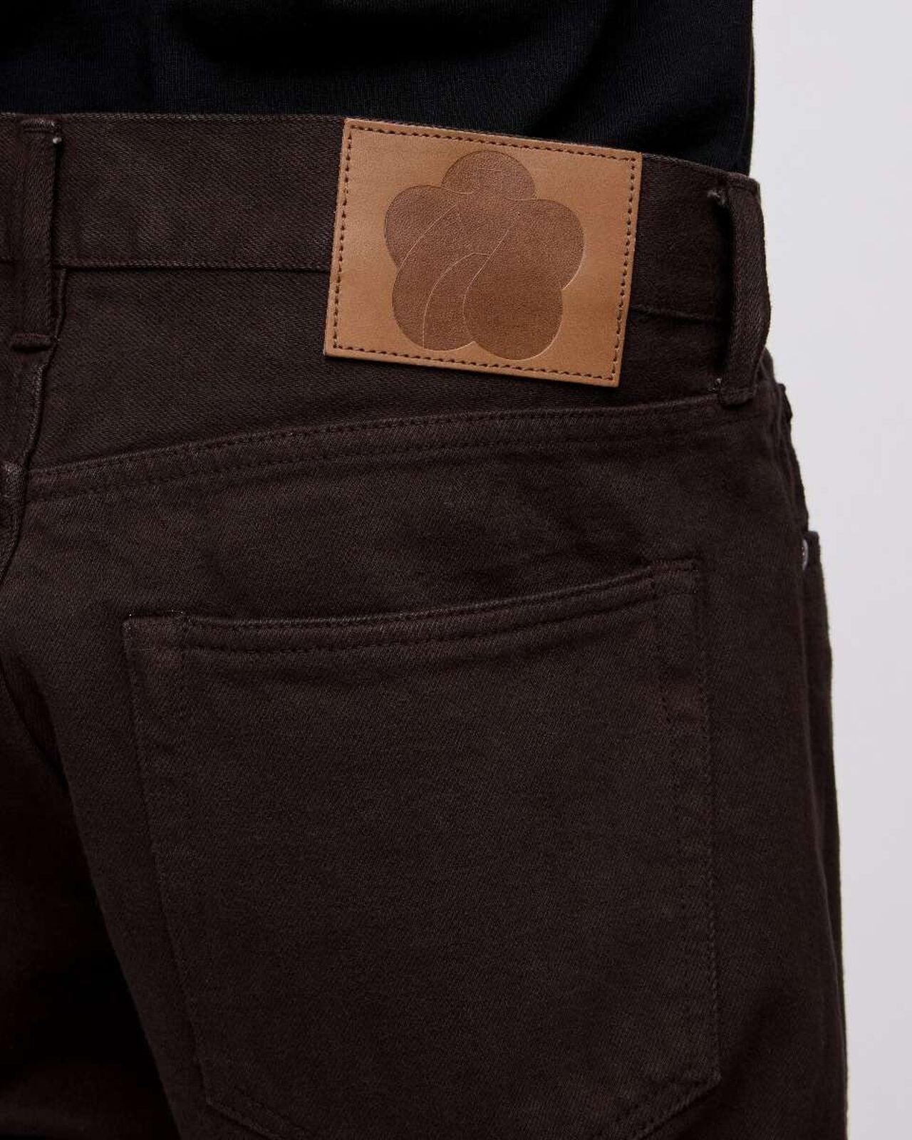 MOMOTARO JEANS MMJE6300 15oz #200 Tapered "Onigurumi Dyed" Jeans Brown