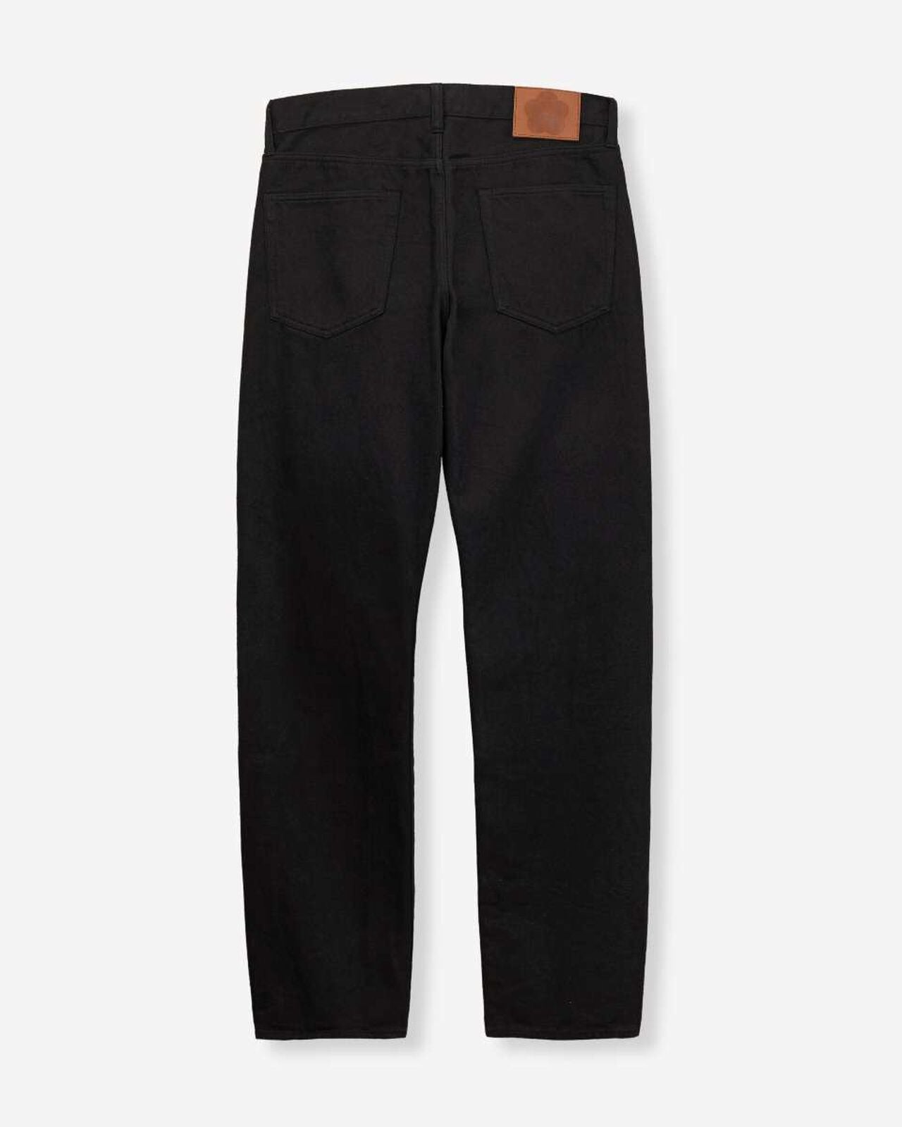 MOMOTARO JEANS MMJE6401 15oz #100 "Kyotomontsuki Dyed" Straight Black Jeans