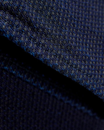 Pure Blue Japan 1177-ID Sashiko 5 Pocket Pants / Relaxed Tapered - Heather Indigo X Black