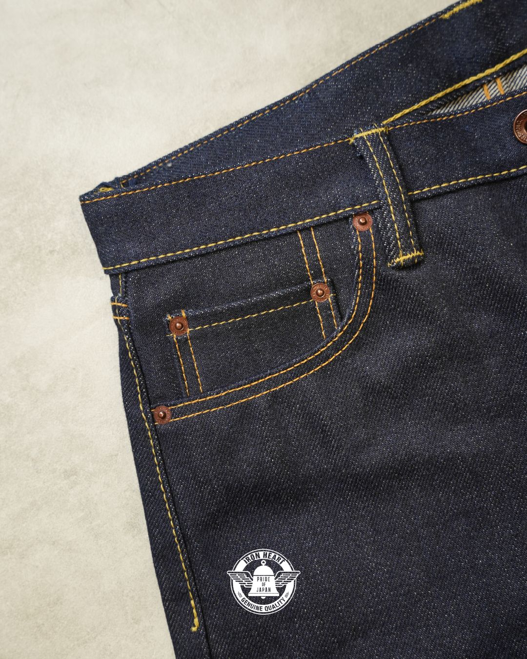 Iron heart 634S UHR 21/23Oz Ultra Heavy Raw Selvedge Denim Straight Cut Jeans - Indigo