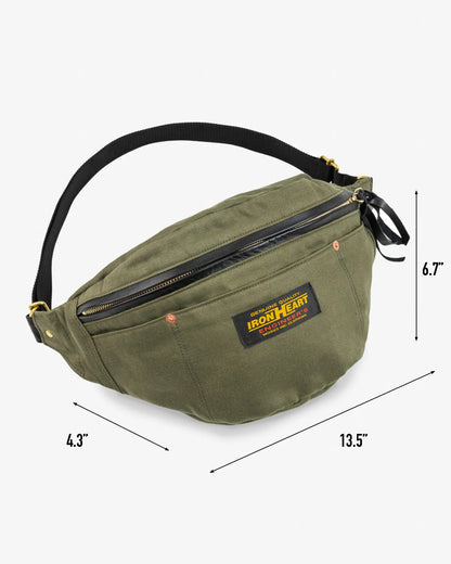 Iron Heart IHE-53-ODG 12oz Whipcord Waist Bag Olive Drab Green
