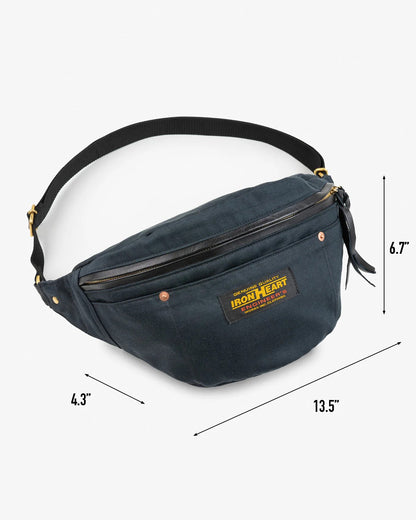 Iron Heart IHE-53-NAV 12oz Whipcord Waist Bag Navy