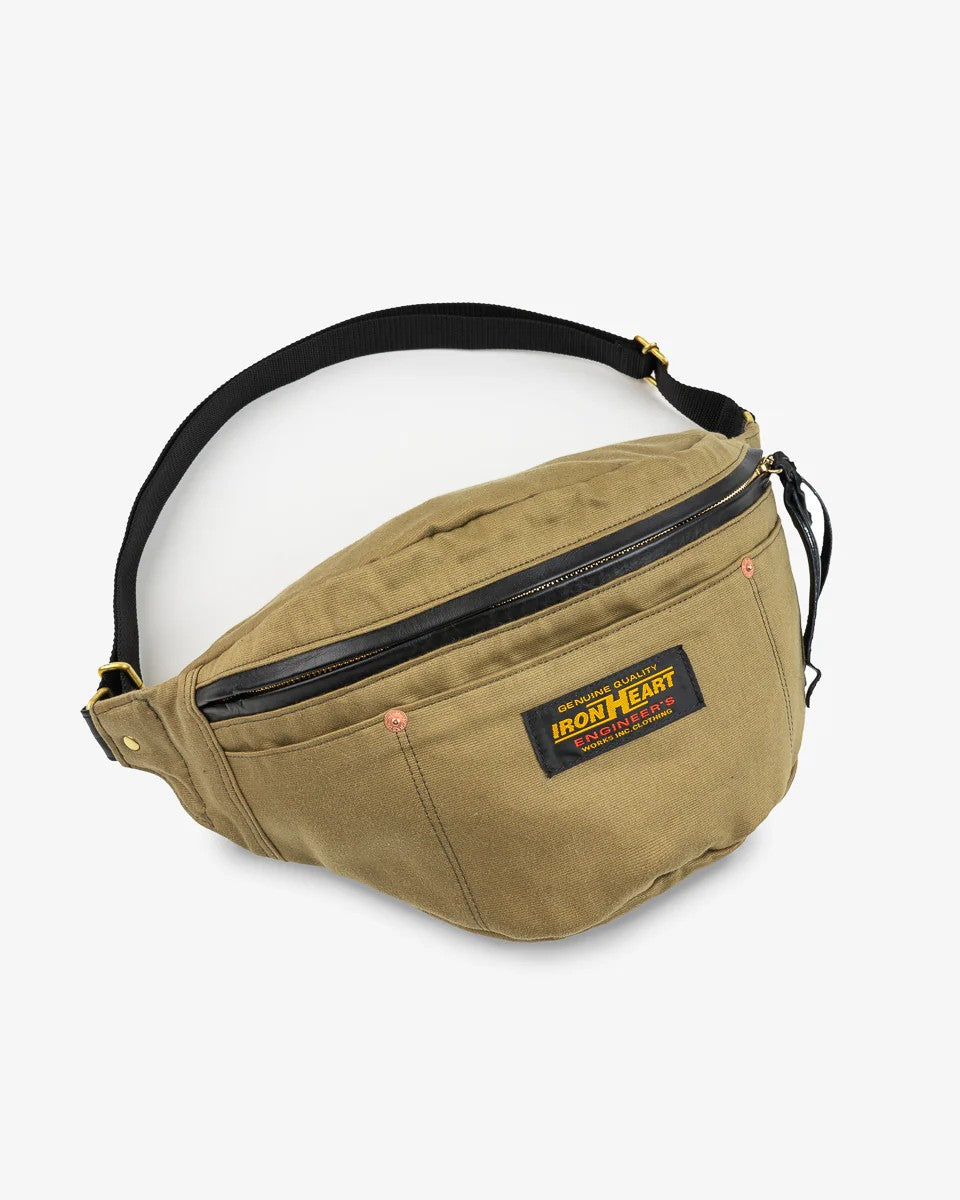 Iron Heart IHE-53-KHA 12oz Whipcord Waist Bag Khaki