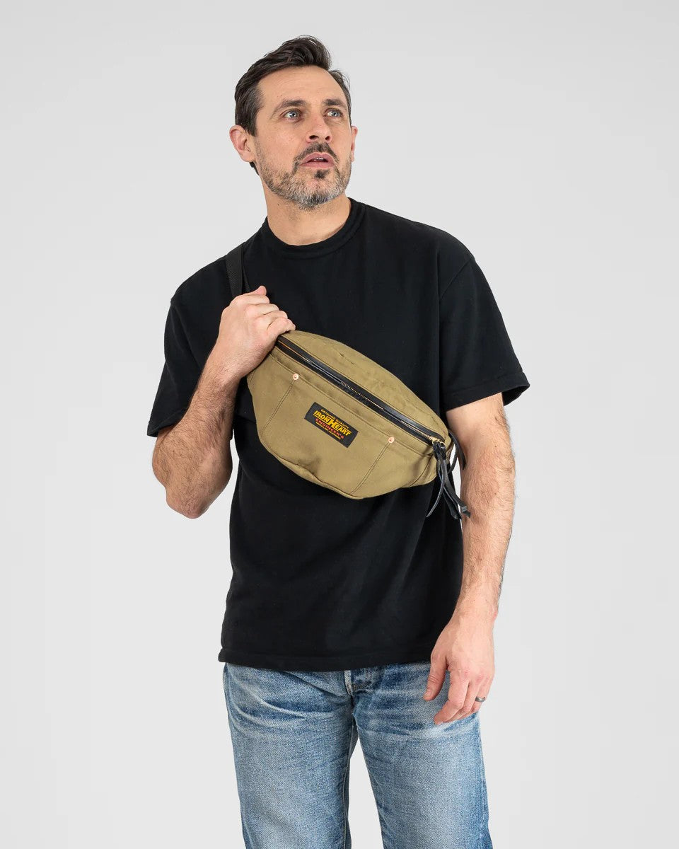 Iron Heart IHE-53-KHA 12oz Whipcord Waist Bag Khaki