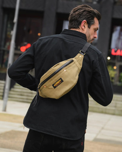 Iron Heart IHE-53-KHA 12oz Whipcord Waist Bag Khaki