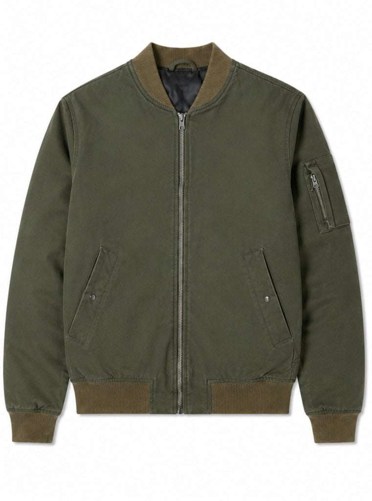Alexander Canvas Bomber Desert Green