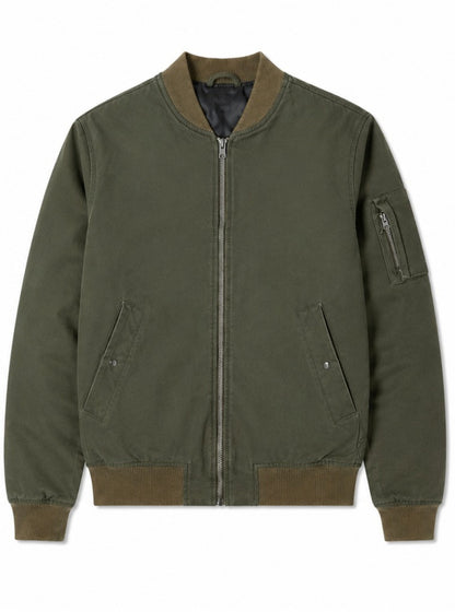 Alexander Canvas Bomber Desert Green