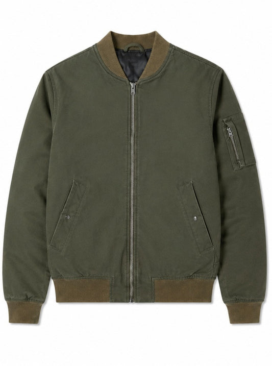 Alexander Canvas Bomber Desert Green