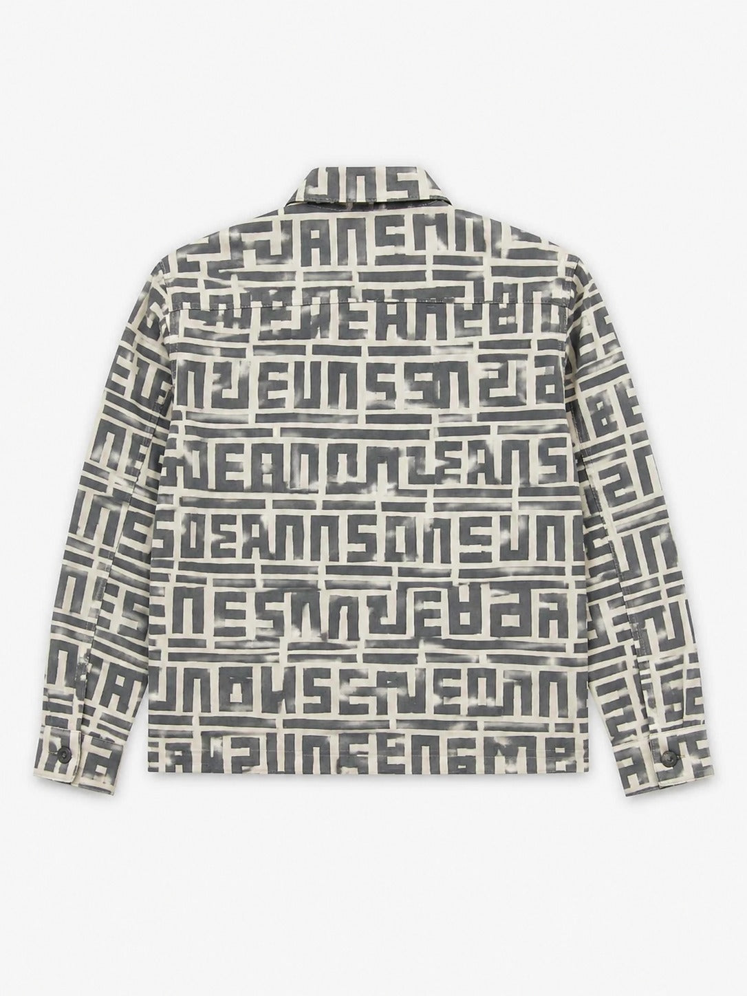 Sten Zip Graphic Print W04/Offwhite