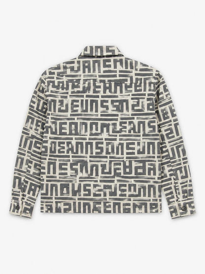 Sten Zip Graphic Print W04/Offwhite