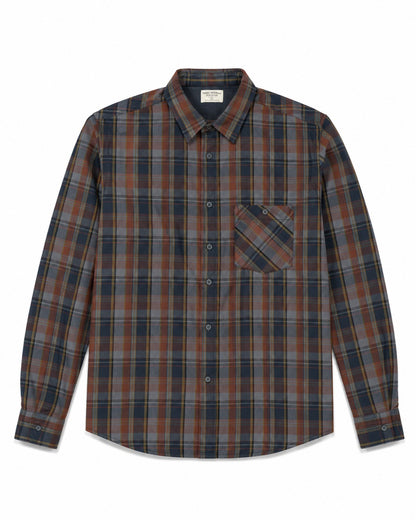 Sten Overdyed Check Royal Ash