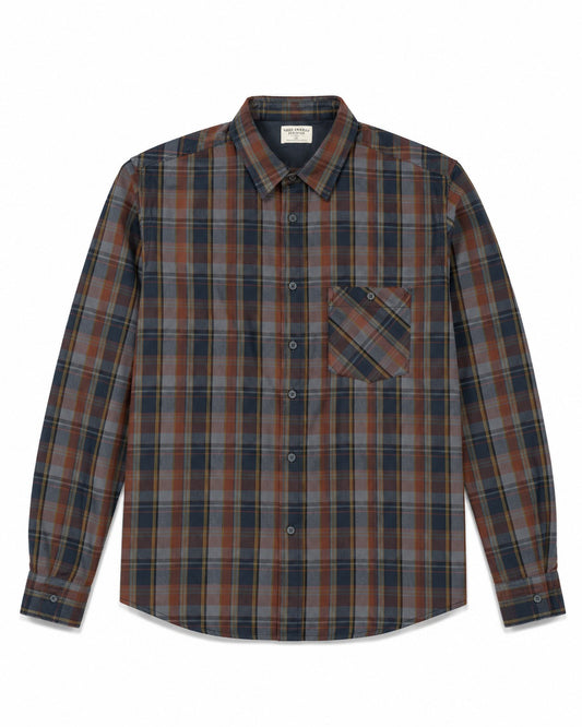 Sten Overdyed Check Royal Ash