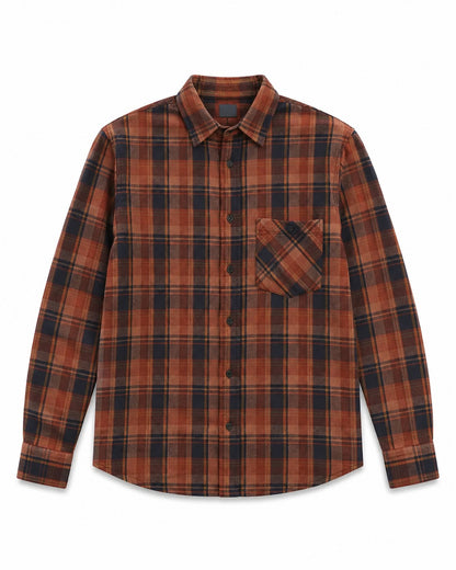 Sten Overdyed Check Mantle Red