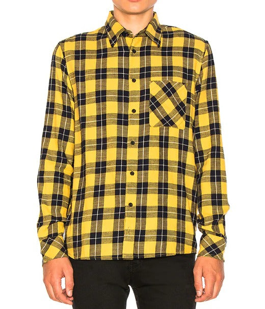 Sten Block Check Yellow/Navy