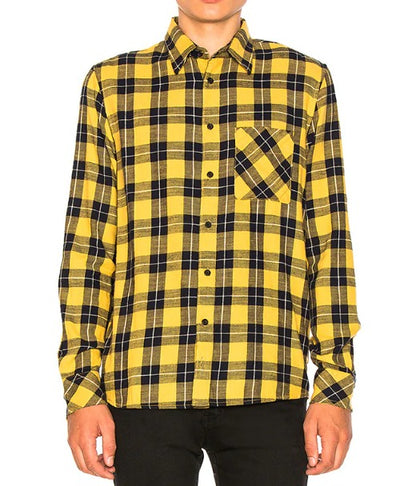 Sten Block Check Yellow/Navy