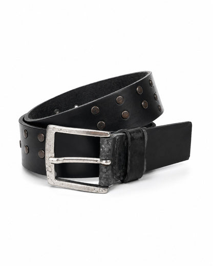 Nathansson Studs  Belt Cognac Black