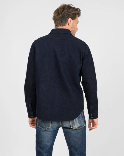 Iron Heart IHSH-437-IND 13.5oz Dobby Cloth CPO Shirt - Indigo