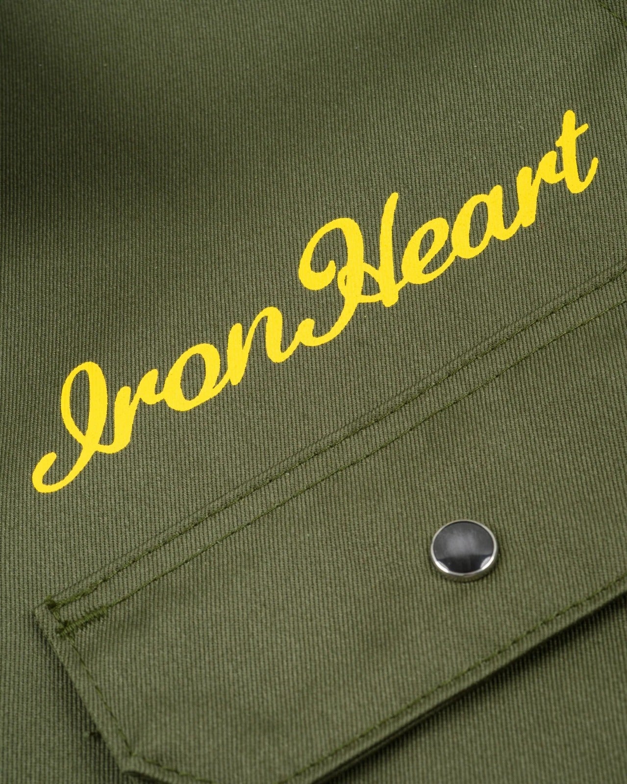 Iron Heart IHSH-446-ODG 9.6oz T/C Short Sleeved Mechanic Shirt - Olive Drab Green