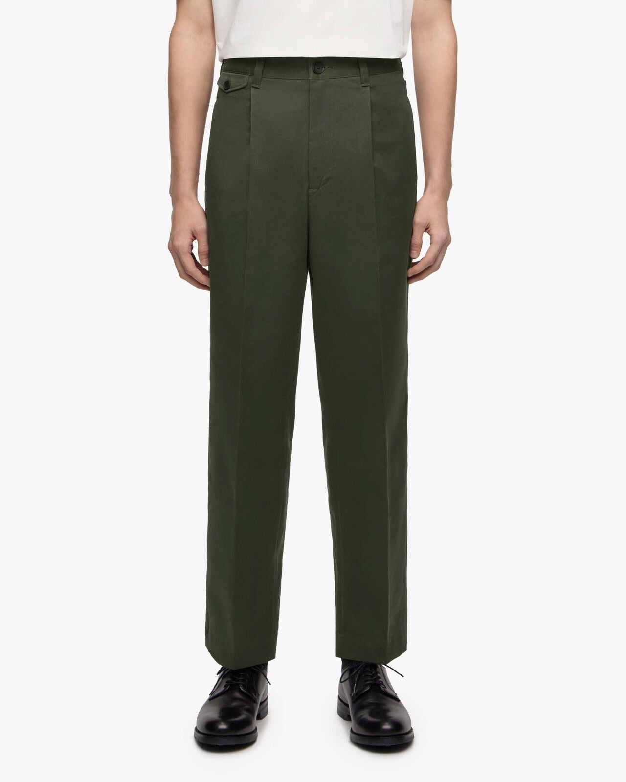 Momotaro Jeans MMPT6007 LBK WESTPOINT TROUSERS-FABRIC DYE Green