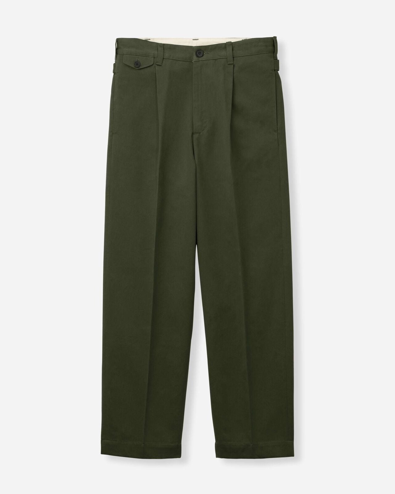 Momotaro Jeans MMPT6007 LBK WESTPOINT TROUSERS-FABRIC DYE Green