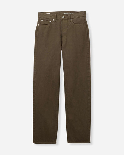 Momotaro Jeans MMJZ6403 #100 Botanical Moss Dye Straight Denim Khaki