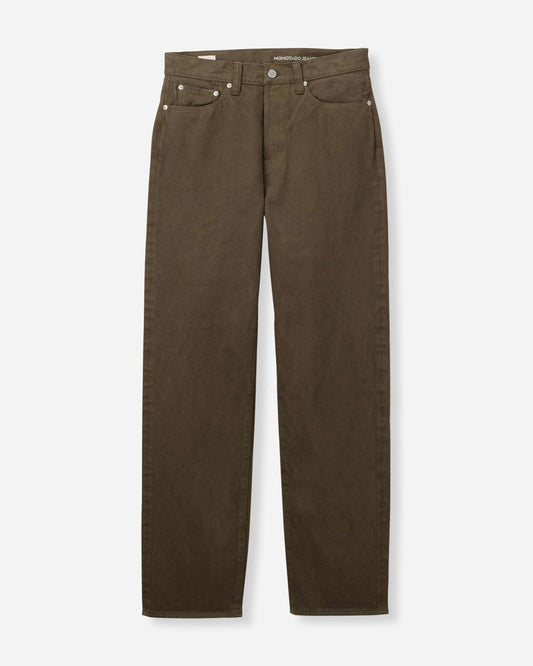 Momotaro Jeans MMJZ6403 #100 Botanical Moss Dye Straight Denim Khaki