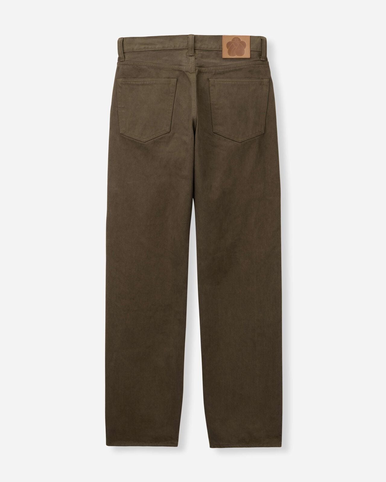 Momotaro Jeans MMJZ6403 #100 Botanical Moss Dye Straight Denim Khaki